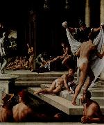 Girolamo Macchietti Baths at Pozzuoli oil painting reproduction